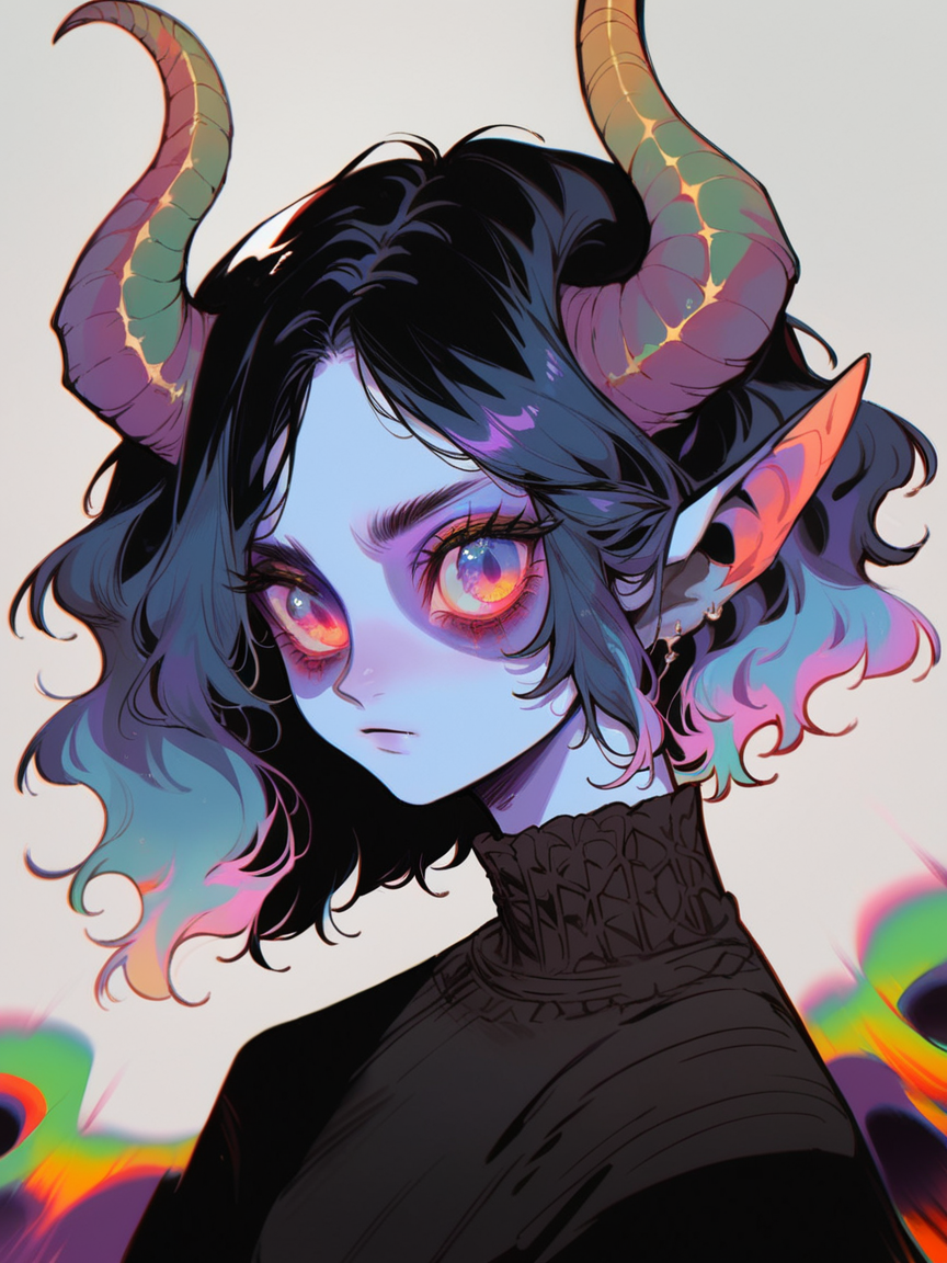 00002-4194012615-score_9, score_8_up, score_7_up, score_6_up, _lora_1r3gl1XLP_1_ 1r3gl1, trippy, 1girl, horns, multicolored hair, colored skin, m.png